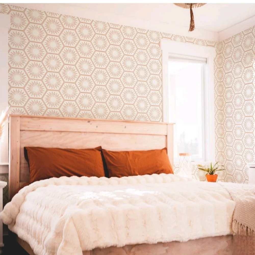 Tempaper Hello Sunshine Autumn Bronze Peel & Stick Wallpaper